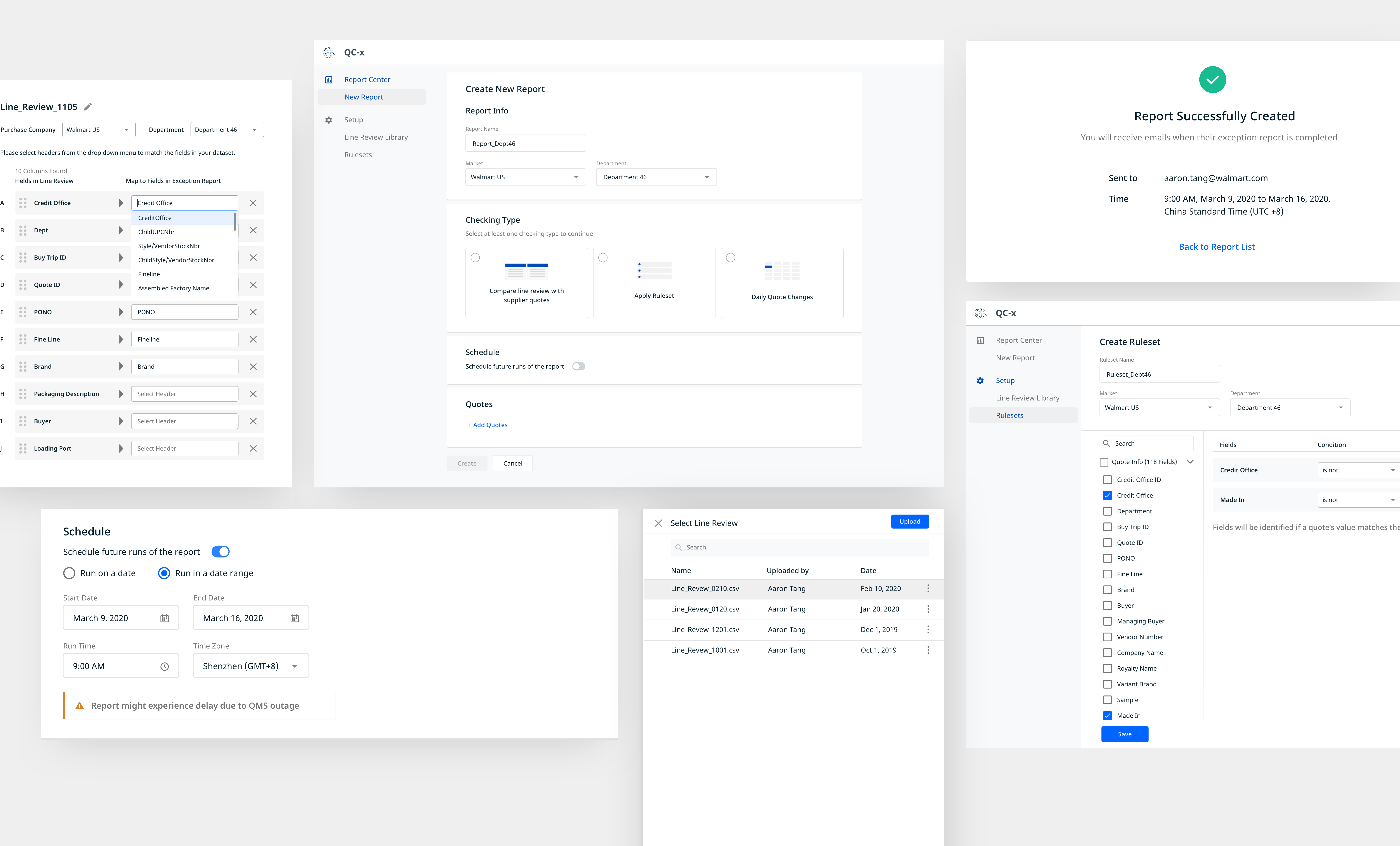 Hero — ruleset builder and violation report