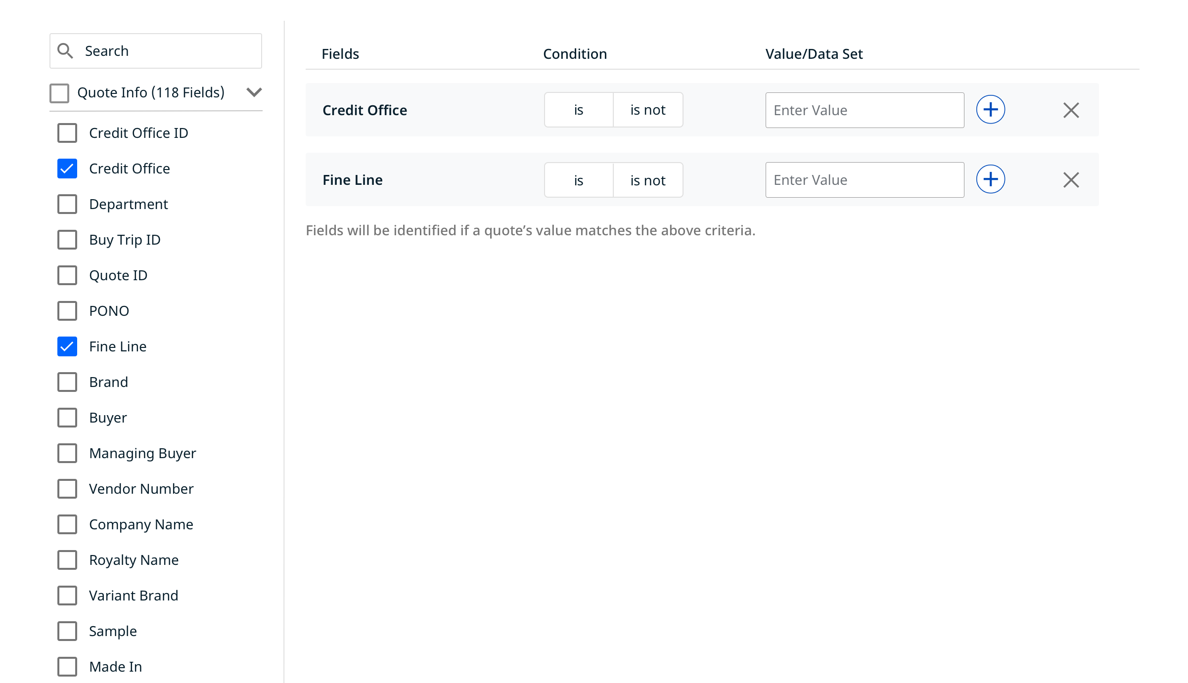 Ruleset builder