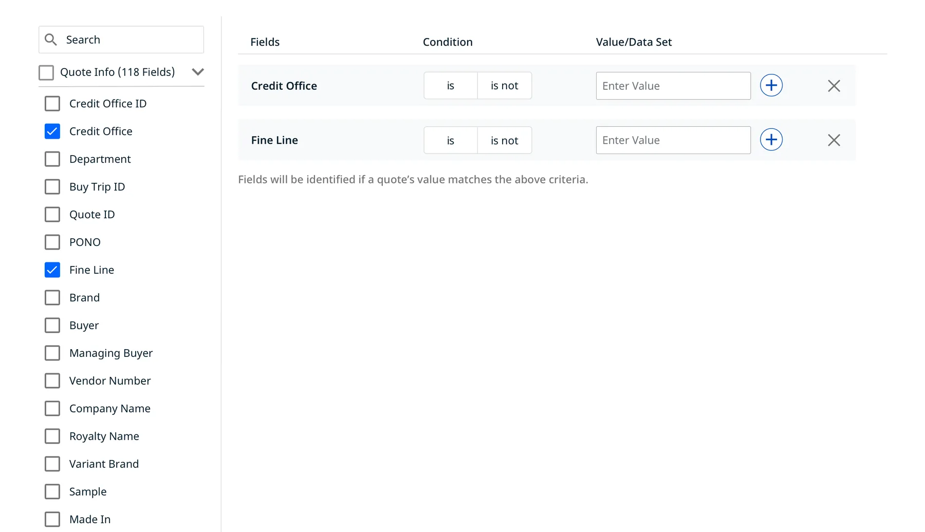 Ruleset builder