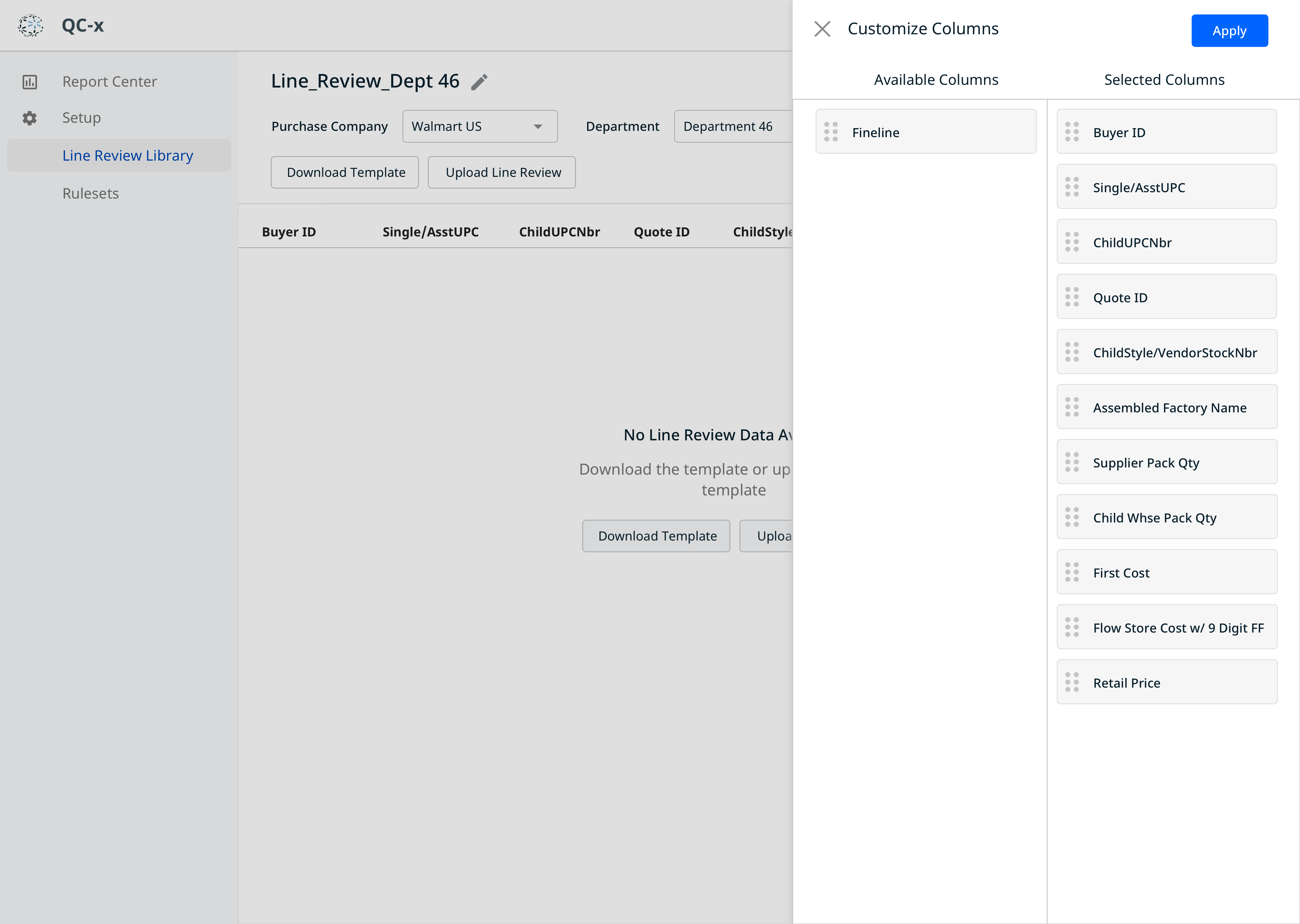 Template flow — fixed v1, customizable v2