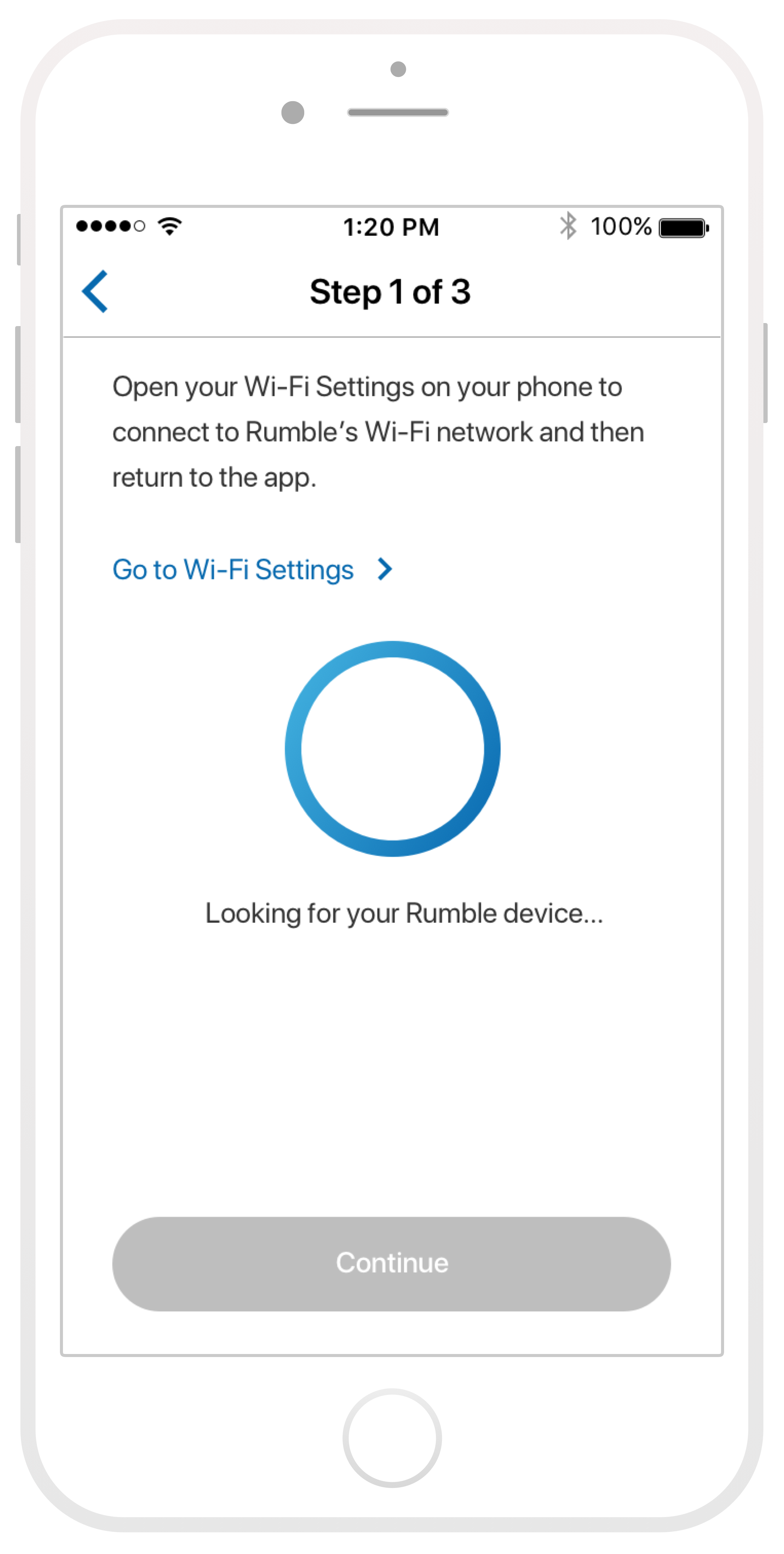 Pairing — guided steps